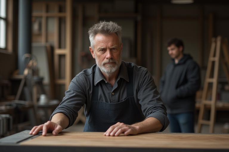 Grundlægger Peter Jensen i værkstedet, dedikeret til håndværk